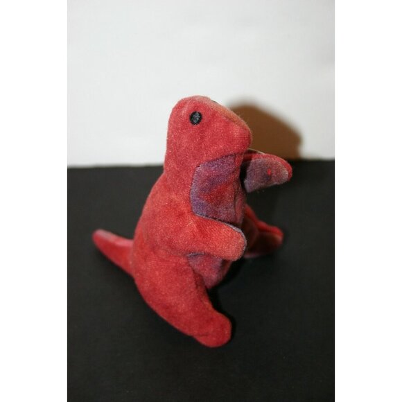 TY Beanie Baby Rex T Rex Dinosaur 1995 Mcdonalds red 4086 teenie - Picture 3 of 9